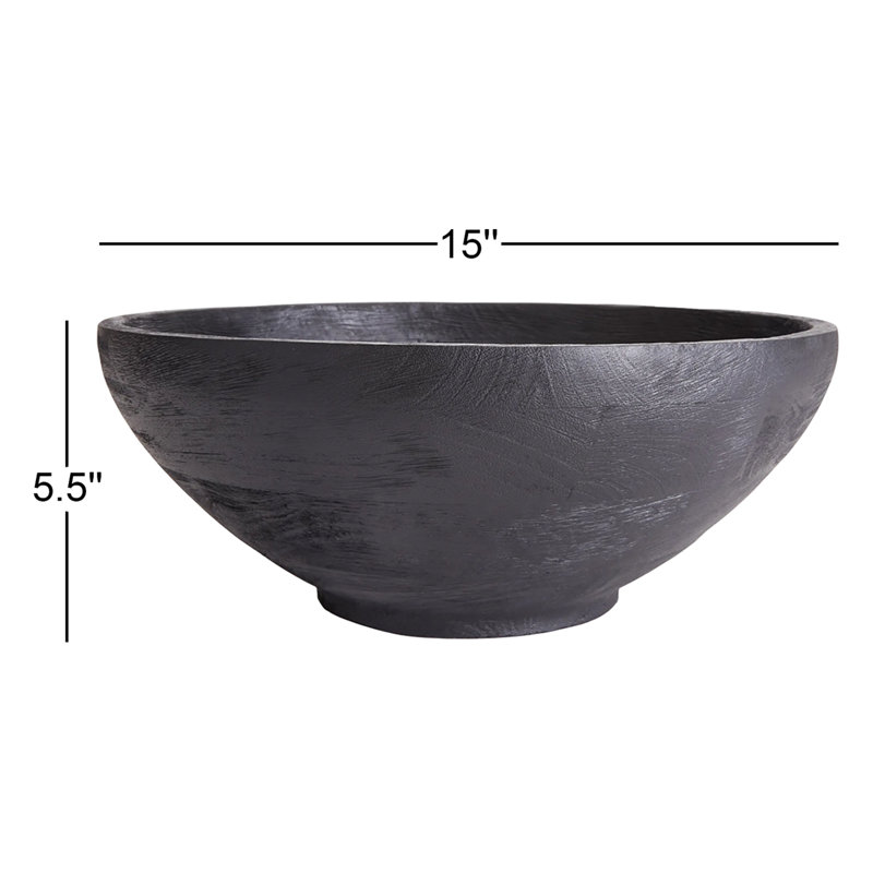 Nox Wood Serving Bowl