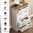 Ingberg Farmhouse 6 Chest Of Drawers For Bedroom, White-110208842