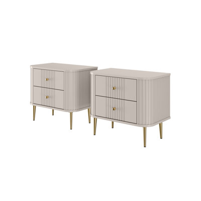 Dayzee 56cm W Manufactured Wood Bedside Table