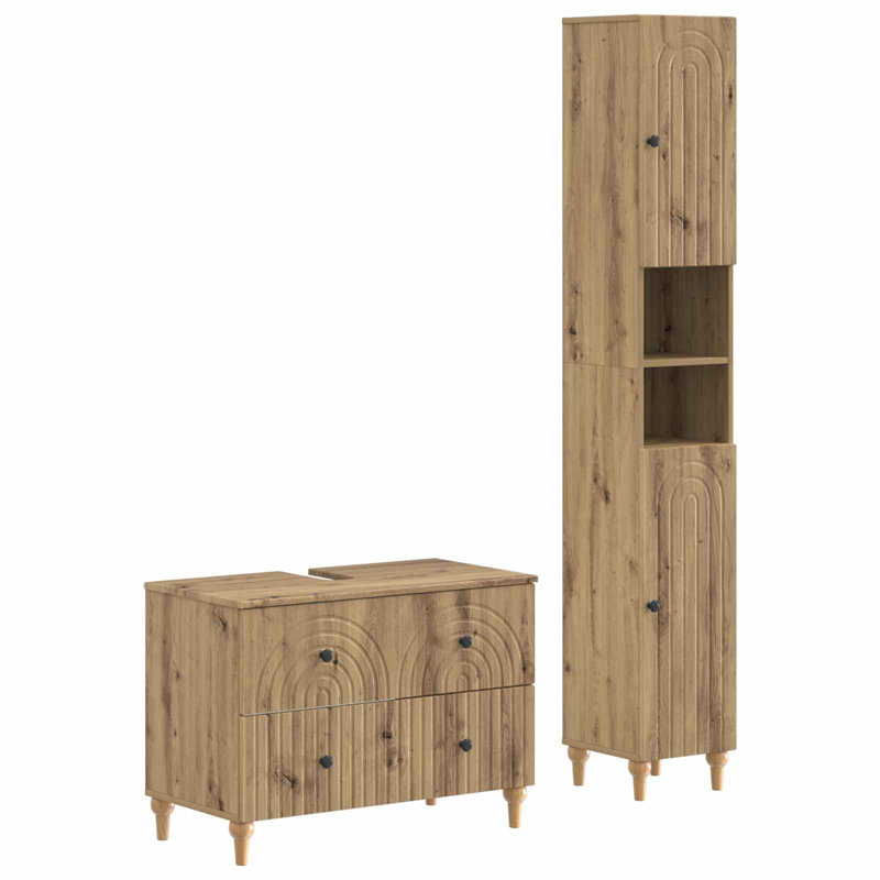 Bathroom Storage Furniture Set, Artisan Oak