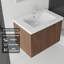 Meuble-lavabo flottant 30 po avec lavabo, porte à fermeture en douceur, pour petites salles de bain-133397030-133397035
