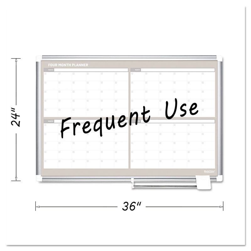 Wall Steel Magnetic Small - 2' - 4' Whiteboard, 2' H x 3' W
