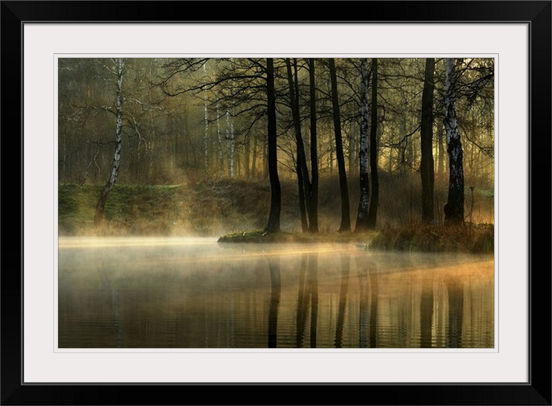 "Straub" Silent Light par Agnieszka Jankowska, reproduction de photo, H 28 po x l 38 po x p 1 po, Cadre noir