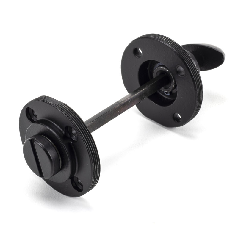 Concealed, Beehive Thumbturn 2 Piece Door Accessory Set, Matt Black