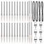 Vidaxl Fence Post 26 Pcs Silver Steel-116846517