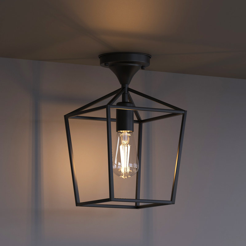 Plafonnier semi-encastré 1 lumière