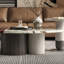 Table basse simple en marbre ovale