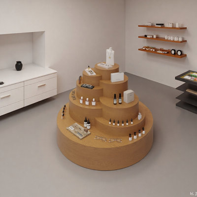 Circular Tiered Display Stand