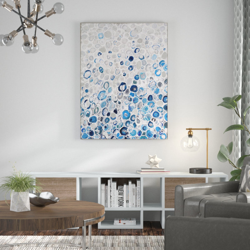 «Blue Bubbles» par Adenn, reproduction sur toile