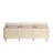 Wavefront 77" Outdoor Sofa In Natural Eucalyptus And Rope With Cream Cushions-1087249405