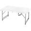Dreanda Rectangular Steel Outdoor Camping Table - 122 cm W 61 cm D