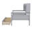Bookcase Wood Daybed with Bedside Shelf and Two Drawers-94392544-94392542