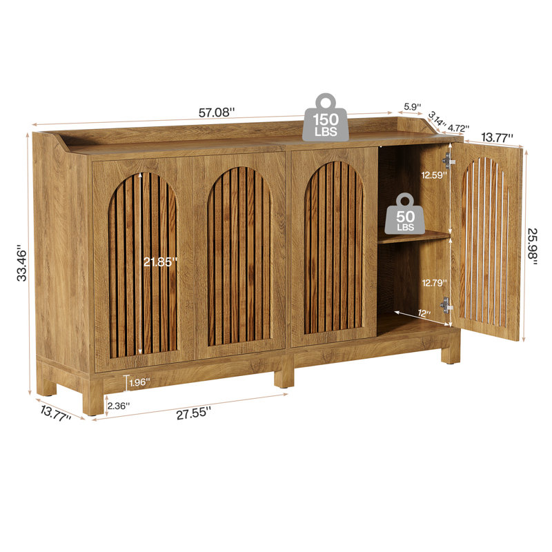 145cm Sideboard, Oak