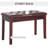 Piano Bench, Duet Piano Chair With Faux Leather Padded Cushion And Wooden Frame, Button Tufted Keyboard Bench, Brown-973851109