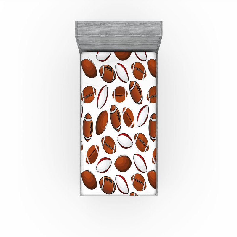 Drap-housse de football américain Ambesonne, Drap-housse de taille simple