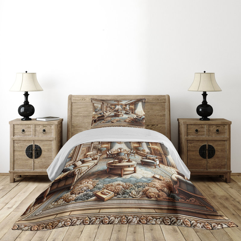 Polyester Coverlet, Twin Coverlet + 1 Standard Shams