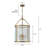 Qudarius 4-Light Dimmable Iron Drum Chandelier -1120125889