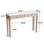 Console Mid-Century avec miroir en bois massif-214905380
