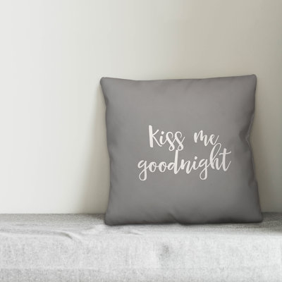  Kiss Me Goodnight Throw Pillow