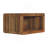 Soba Wall-Mounted Bedside, Open Storage, Brown