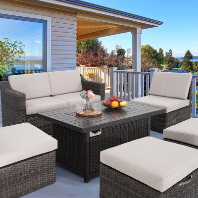 Rectangle Aluminum Propane Smokeless Fire Pit Table with Hidden Fuel Tank