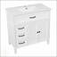 Meuble-lavabo de 36 pouces avec lavabo, panneau de fibres à densité moyenne durable, rangement spacieux et installation facile pour les salles de bain modernes-282472742