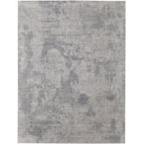 Eastfield Wool Abstract Area Rug in Gray