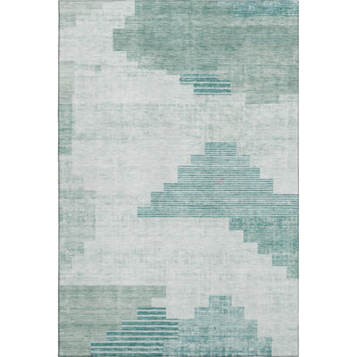 Premium Machine Washable Ashington AMF1829 Geometric Rug