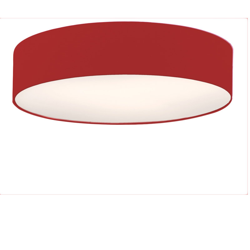 Parvin Flush Mount, Dark Red