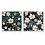 Izzo - Ensemble de 2 reproductions d'art sur toile florales-102574749-102574754