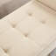 Banc 51,5 "en velours avec table de bout avec rangement intérieur - spacieux-2015749927