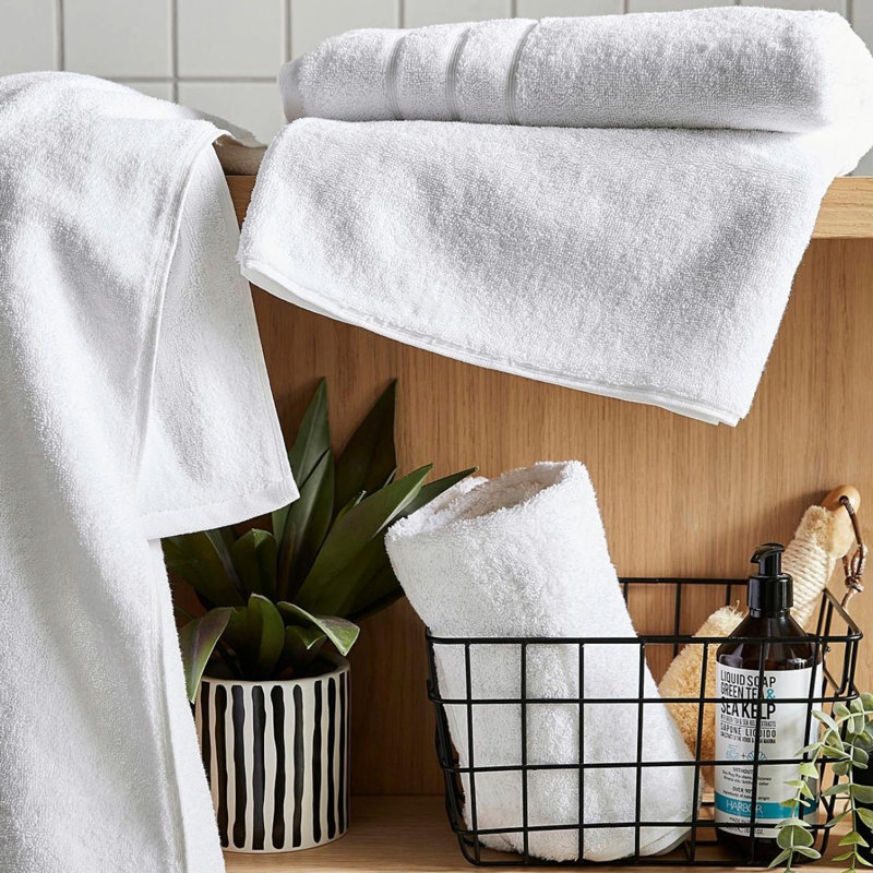 Luxury Hotel Hand Towel Single, White
