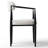 Upholstered Chenille Dining Armchairs With Open Back (Set Of 6)-1735190200