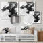 Monochromatique «Drift Of Shadows Into The Dark» - reproduction transitionnelle moderne sur métal-1942183580