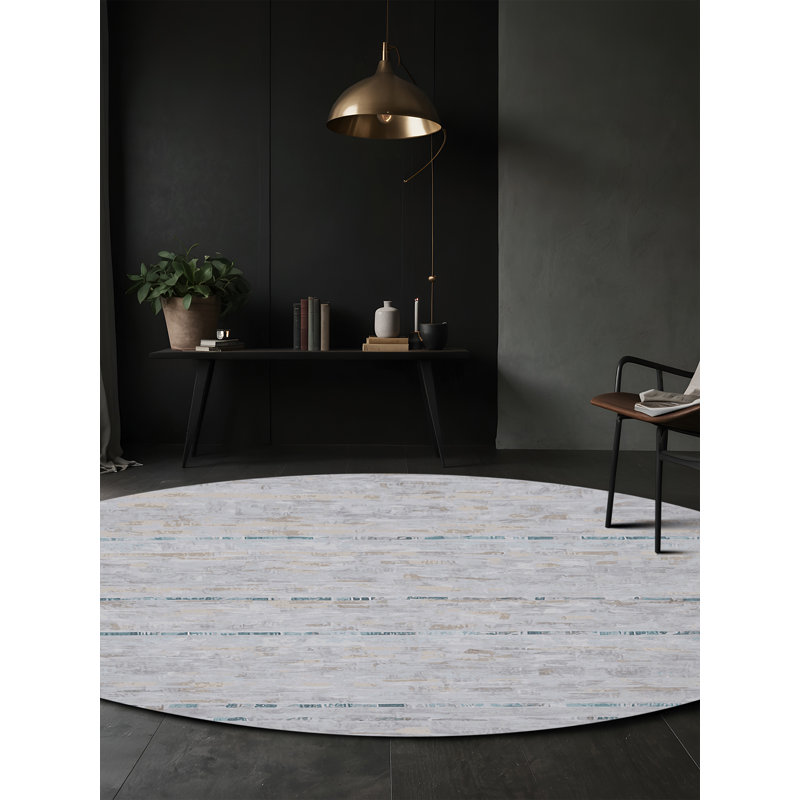 Tapis bleu lavable à la machine, Rectangle 6 pi x 9 pi