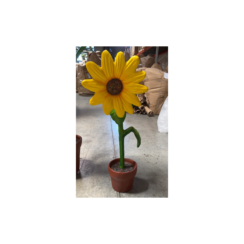 Statue de tournesol en pot Bailynn