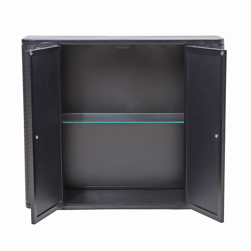 Armoire antique noire pour la salle de bain, 2 portes à miroir, compartiment ouvert, look, Mid-Century moderne, 27 po de profondeur, 25,08 lb de poids, miroir de rangement, style métallique, design contemporain, largeur de 8,07 po
