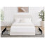Grand lit plateforme tapissier Livory Ivory Boucle