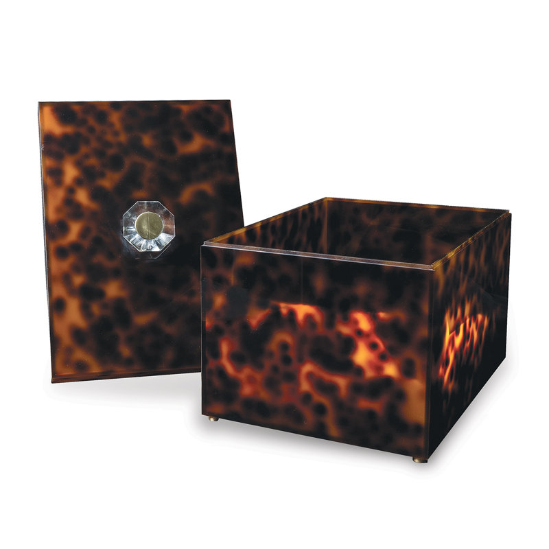 Milan Decorative Box, Tortoise