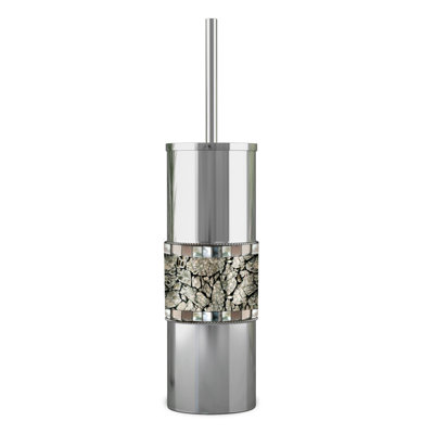 Toilet Brush Holder, Ice Mosaic Finish