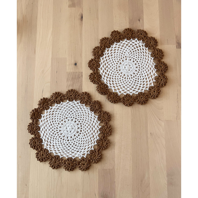 Accessoire de table en coton Farlee, Moka
