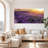 Serene Lavender Landscape Framed Canvas Wall Art