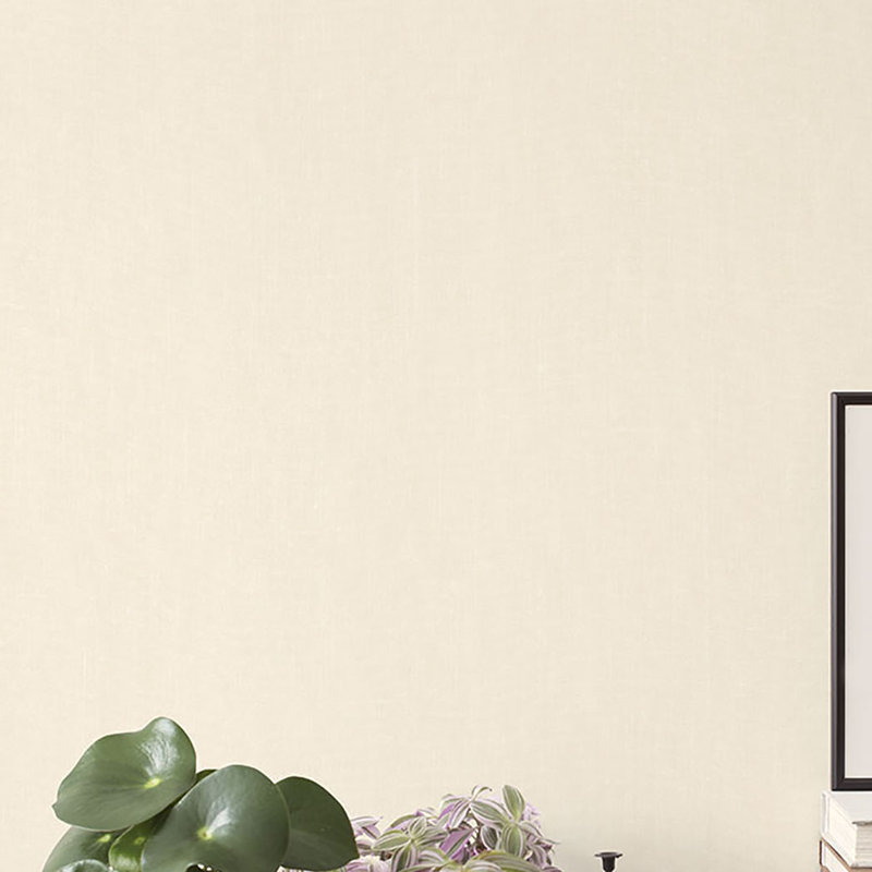 Geometrix 10m x 52.8cm Satin Wallpaper Roll, Cream