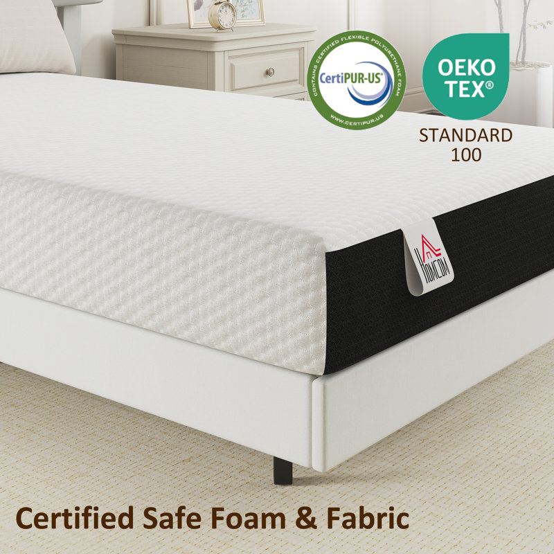 Matelas simple, matelas en mousse à mémoire de forme de 8 pouces dans une boîte, ferme moyenne, 8", Lit simple