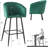 Barlet Upholstered Counter Stool with Metal Frame