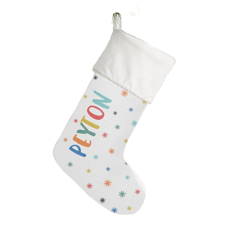 Chaussette de Noël ivoire Warm Winter Wishes, Oui