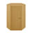 Kade Faceted Semi-Gloss Side Table in Mustard