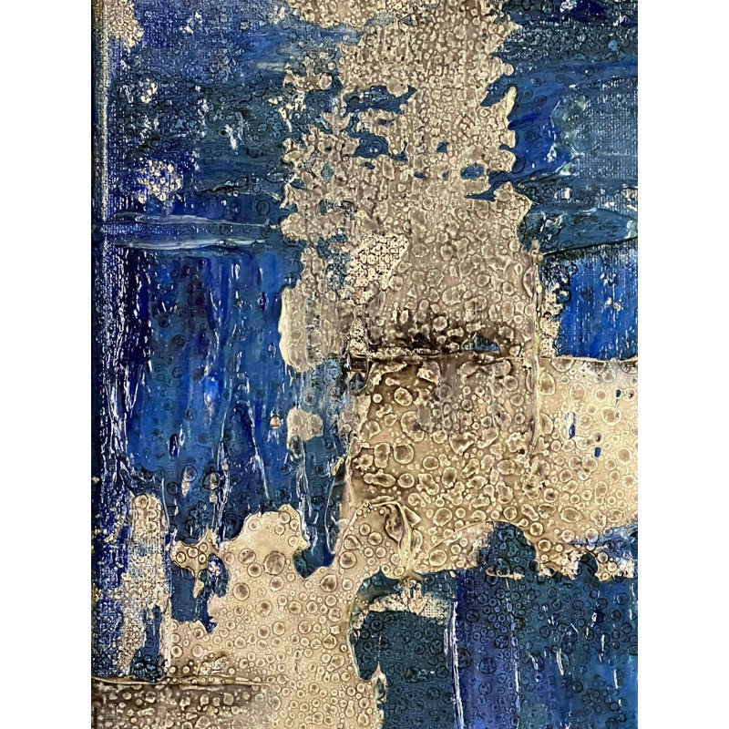 Low Tide No. 3 - Original Mixed-Media Abstract Painting by J. Kent Martin