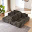 Canapé modulaire surdimensionné en L Chenille, design minimaliste, canapé-lit confortable pour les salons, les appartements et les espaces de réception-500793327-500793325