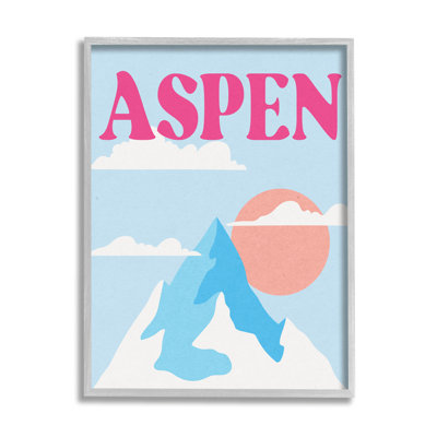 " Aspen Snowy Mountain Peak " by Lil' Rue